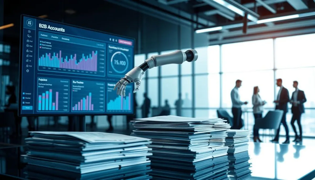 Automated collection management for b2b delinquent accounts