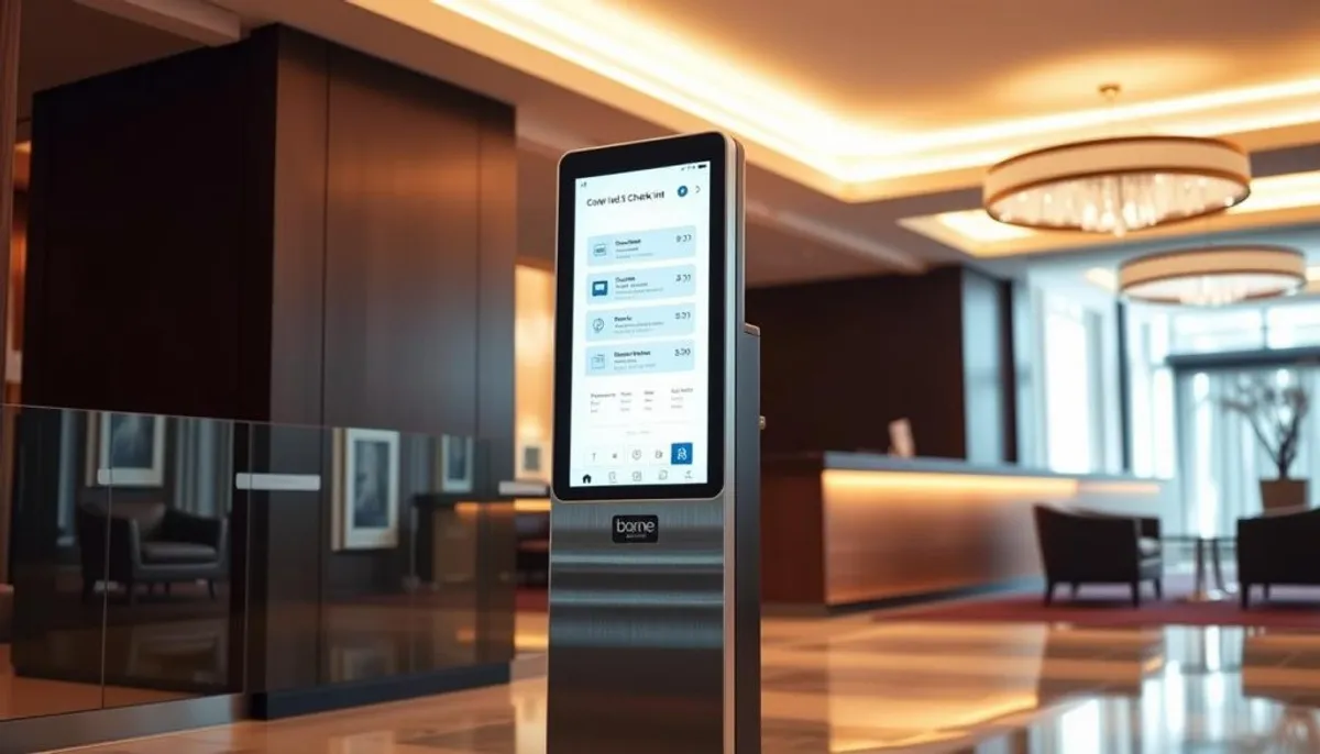 borne DUO 1800 pour check in hotel