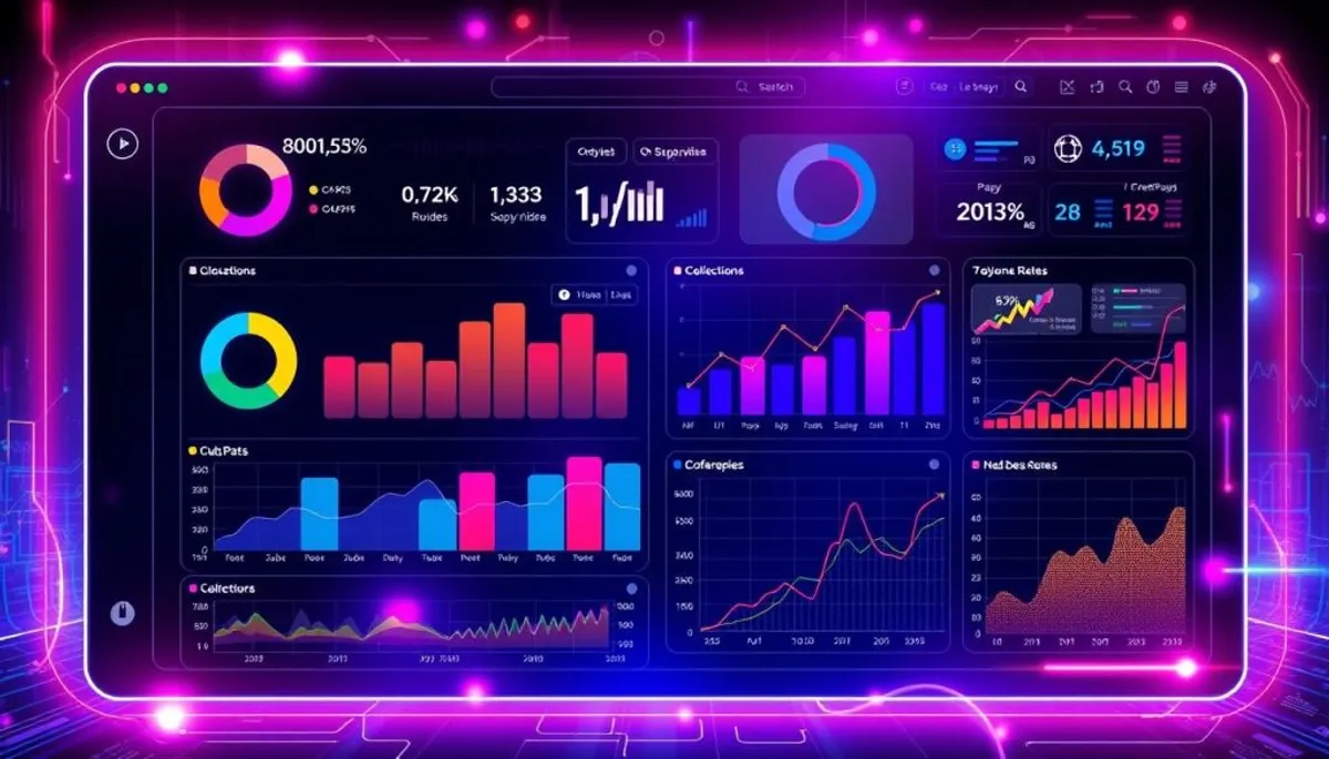 Collections analytics dashboards